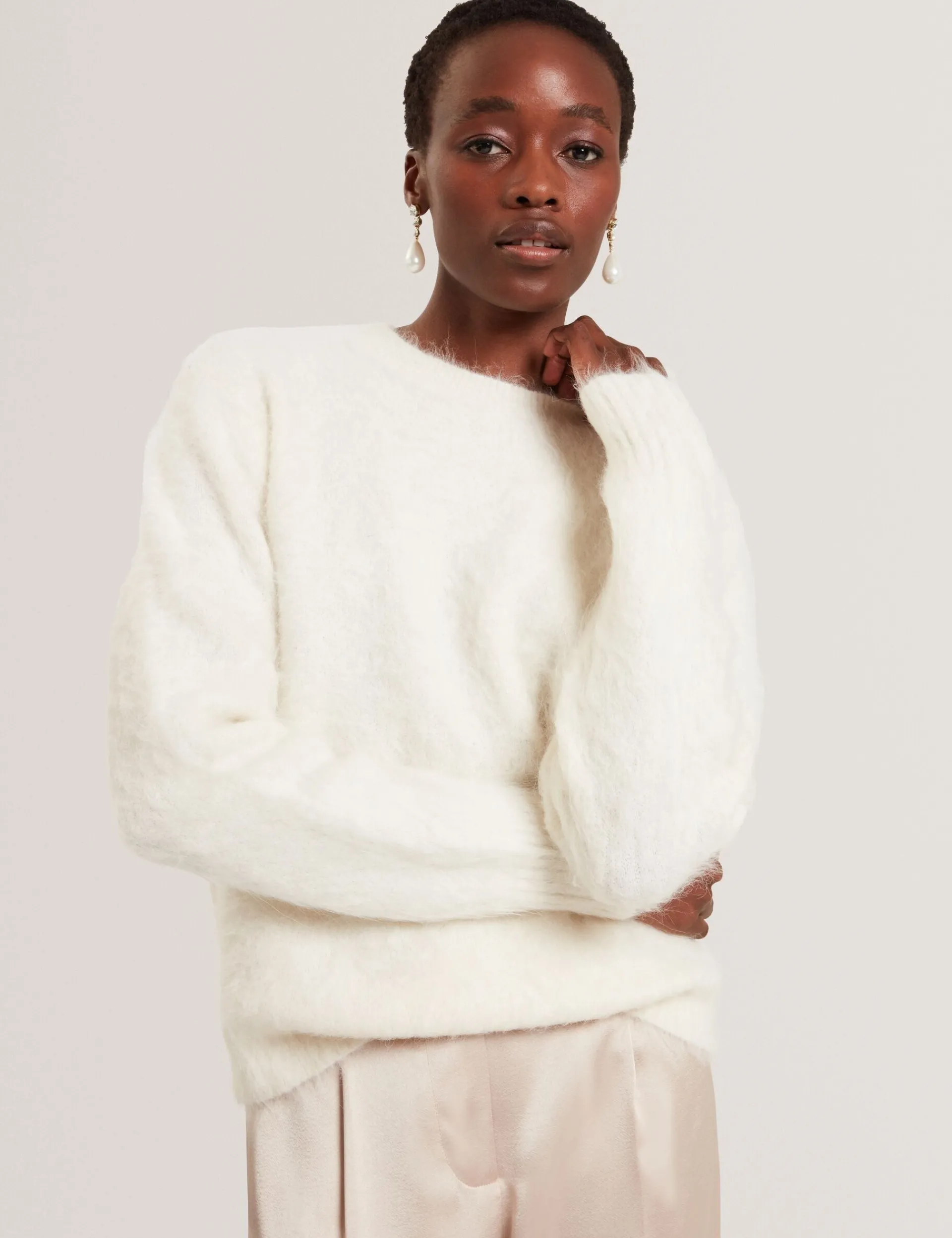 Damen New Lobster Limited Oberteile & Blusen|Luxusgeschenke Für Damen<Lässiger Pullover aus gebürsteter Alpakawolle