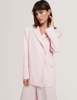 New Lobster Limited Anzüge & Zweiteiler|Festliche Kleidung<Lässiger Wickelblazer aus Webstoff