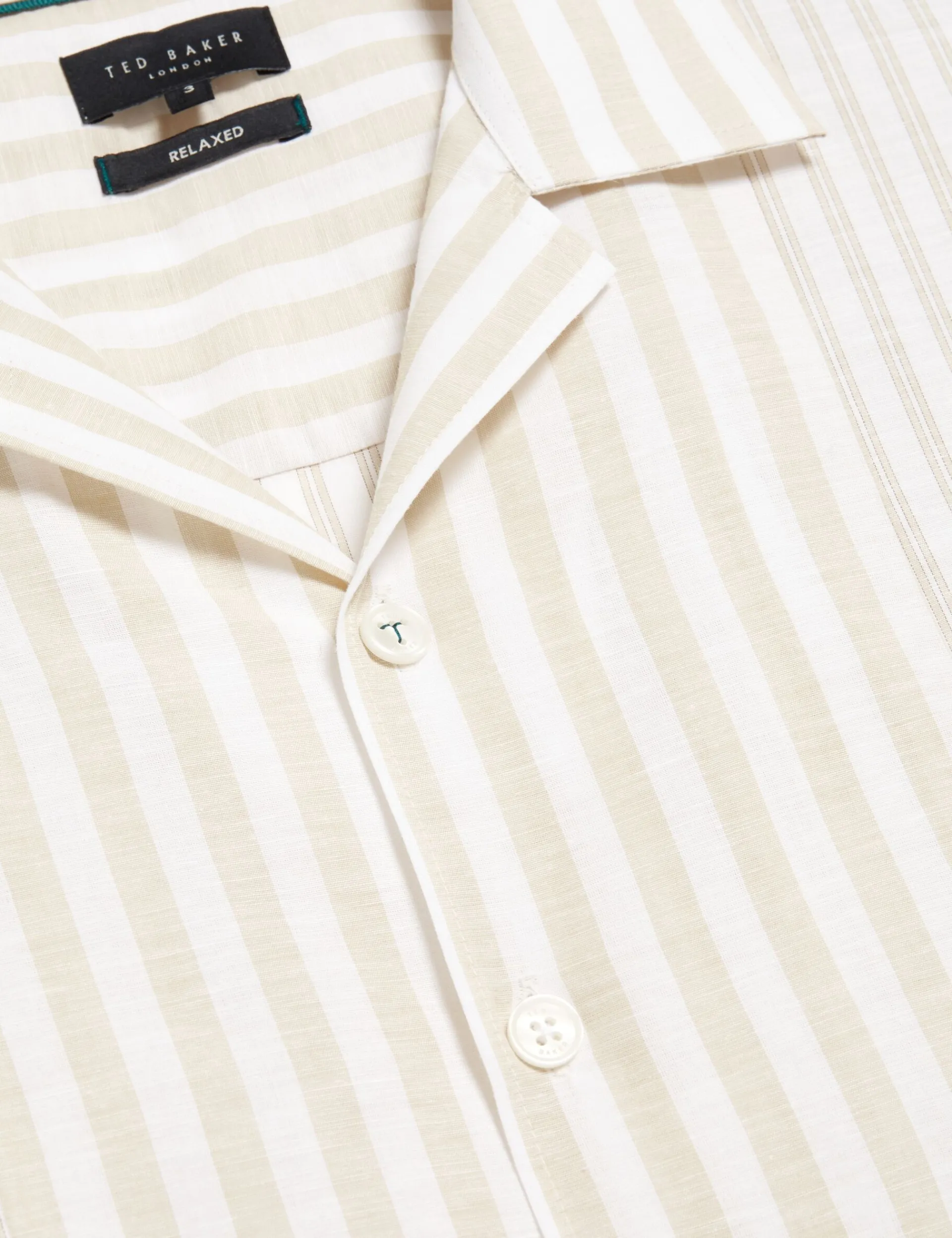 New Lobster Limited Breezy Blues Bearbeiten|Shirts<Lässiges Hemd aus Leinenmischgewebe mit gemischten Streifen