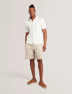 New Lobster Limited Breezy Blues Bearbeiten|Shorts<Lässige Shorts aus Leinenmischgewebe mit elastischem Bund