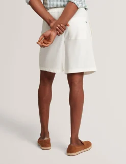 New Lobster Limited Breezy Blues Bearbeiten|Shorts<Lässige Shorts aus Leinenmischgewebe mit elastischem Bund