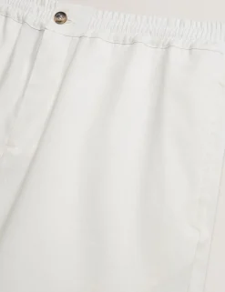 New Lobster Limited Breezy Blues Bearbeiten|Shorts<Lässige Shorts aus Leinenmischgewebe mit elastischem Bund