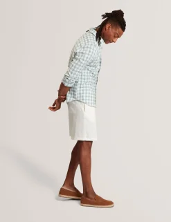 New Lobster Limited Breezy Blues Bearbeiten|Shorts<Lässige Shorts aus Leinenmischgewebe mit elastischem Bund