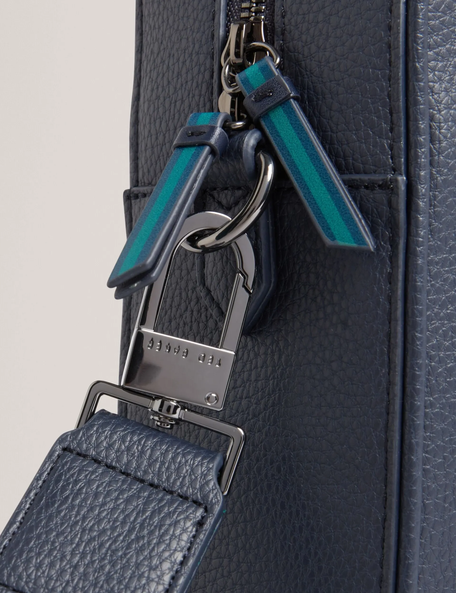New Lobster Limited Breezy Blues Bearbeiten|Arbeitskleidung<Marken-Laptoptasche aus PU-Leder mit Gurtband