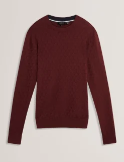 New Lobster Limited Breezy Blues Bearbeiten|Arbeitskleidung<Marken-Pullover mit Rundhalsausschnitt und Struktur