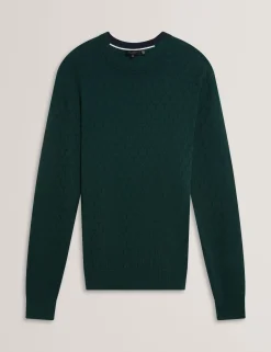 New Lobster Limited Breezy Blues Bearbeiten|Arbeitskleidung<Marken-Pullover mit Rundhalsausschnitt und Struktur