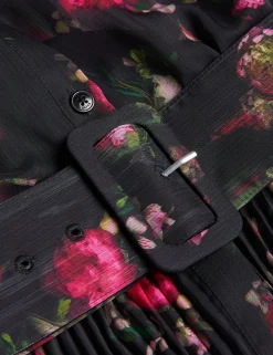 New Lobster Limited Kleider<Maxi-Hemdkleid mit Blumenmuster und Falten