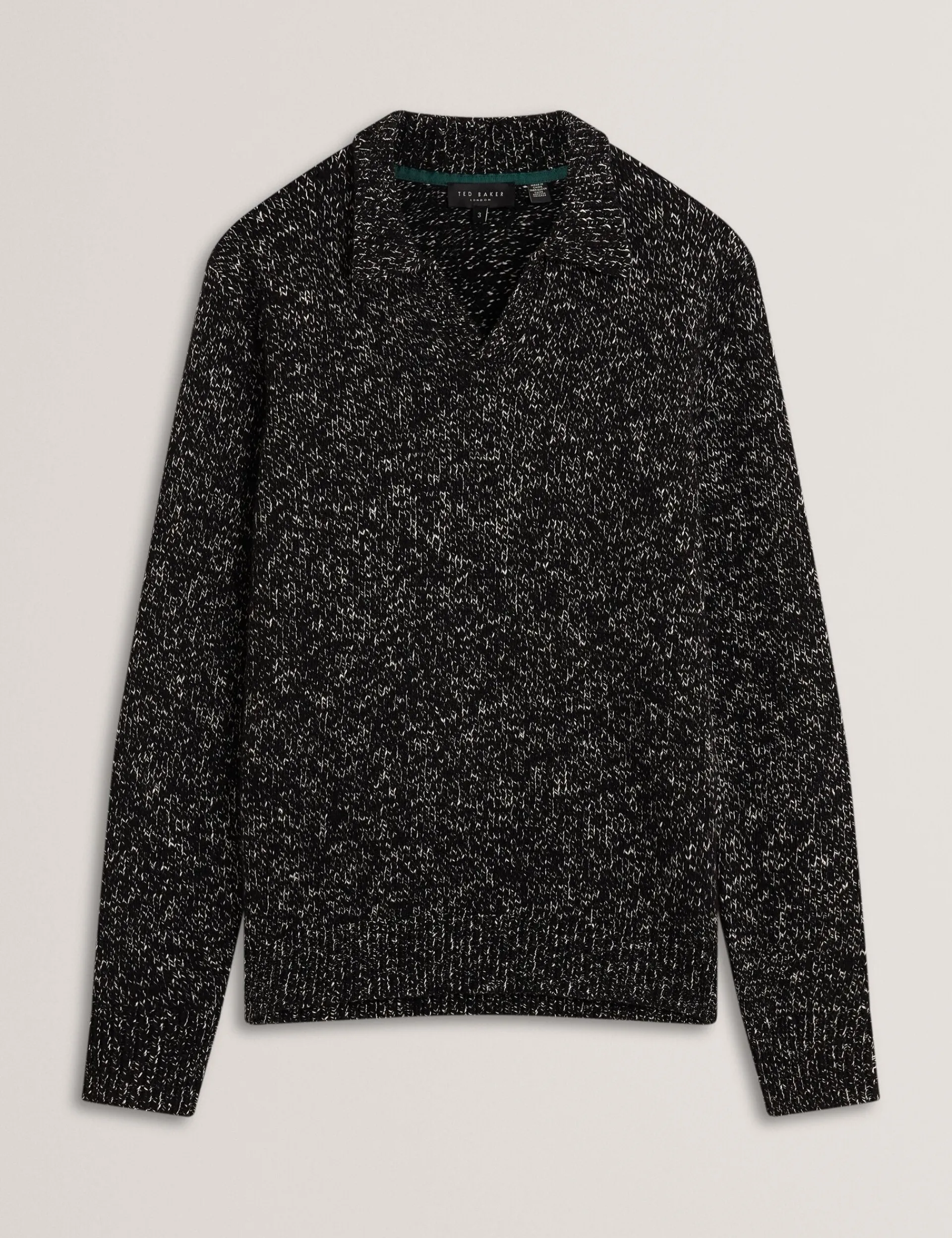 New Lobster Limited Im Trend: Gestrickte Tops|Arbeitskleidung<Melange Strick-Langarm-Poloshirt