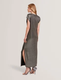 New Lobster Limited Kleider<Midi-Kleid aus metallisch schimmerndem Webstoff