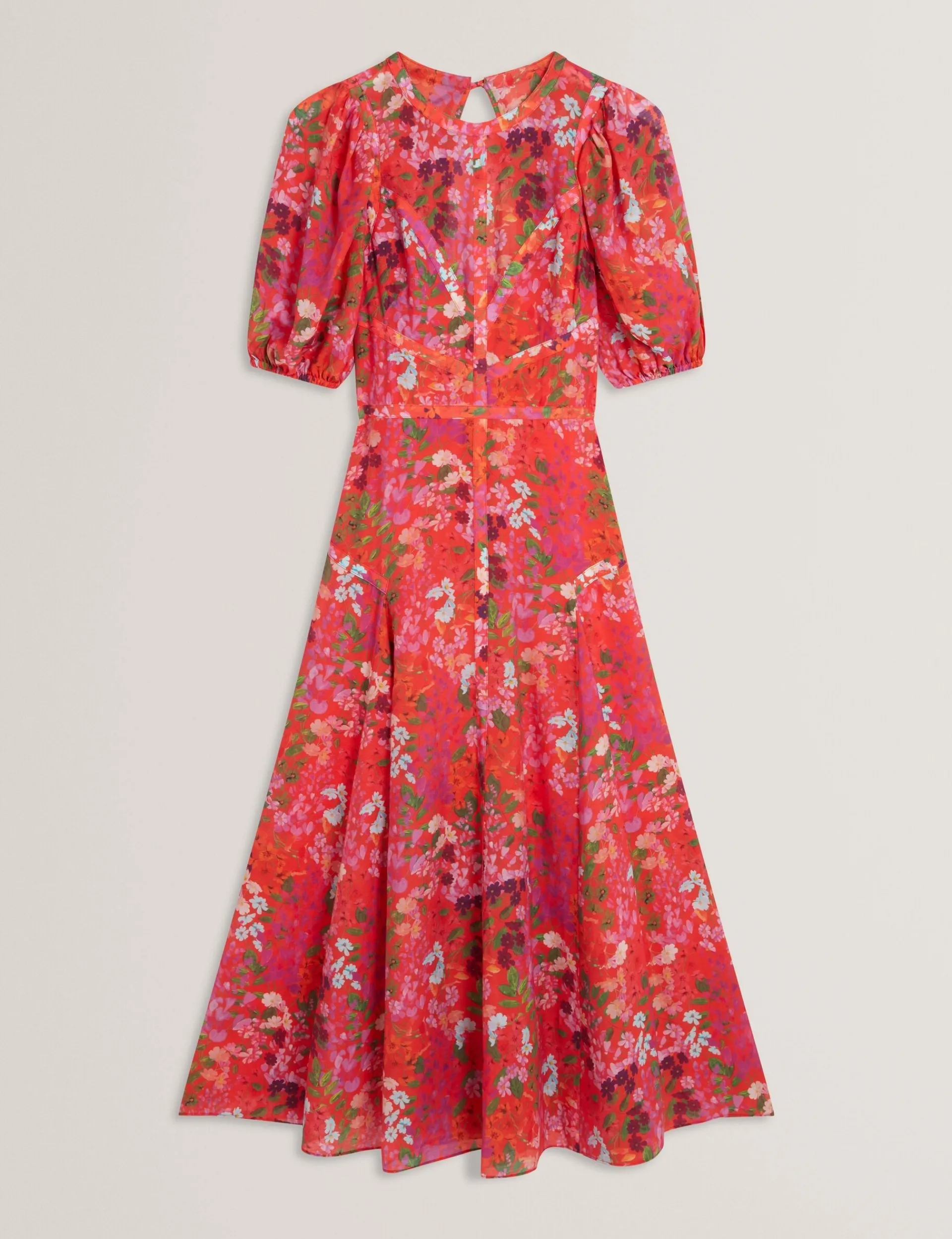 New Lobster Limited Kleider<Midikleid mit Blütenmuster und Puffärmeln in A-Linie