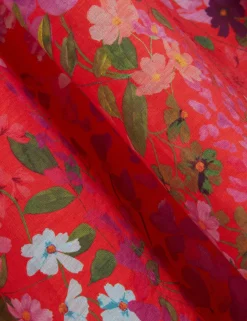 New Lobster Limited Kleider<Midikleid mit Blütenmuster und Puffärmeln in A-Linie