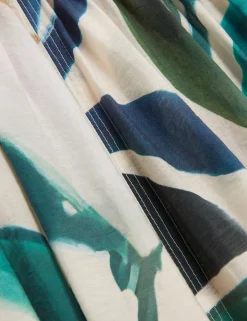 New Lobster Limited Der Weihnachtsladen|Kleider<Midikleid mit Print und Puffärmeln sowie Ziernähten