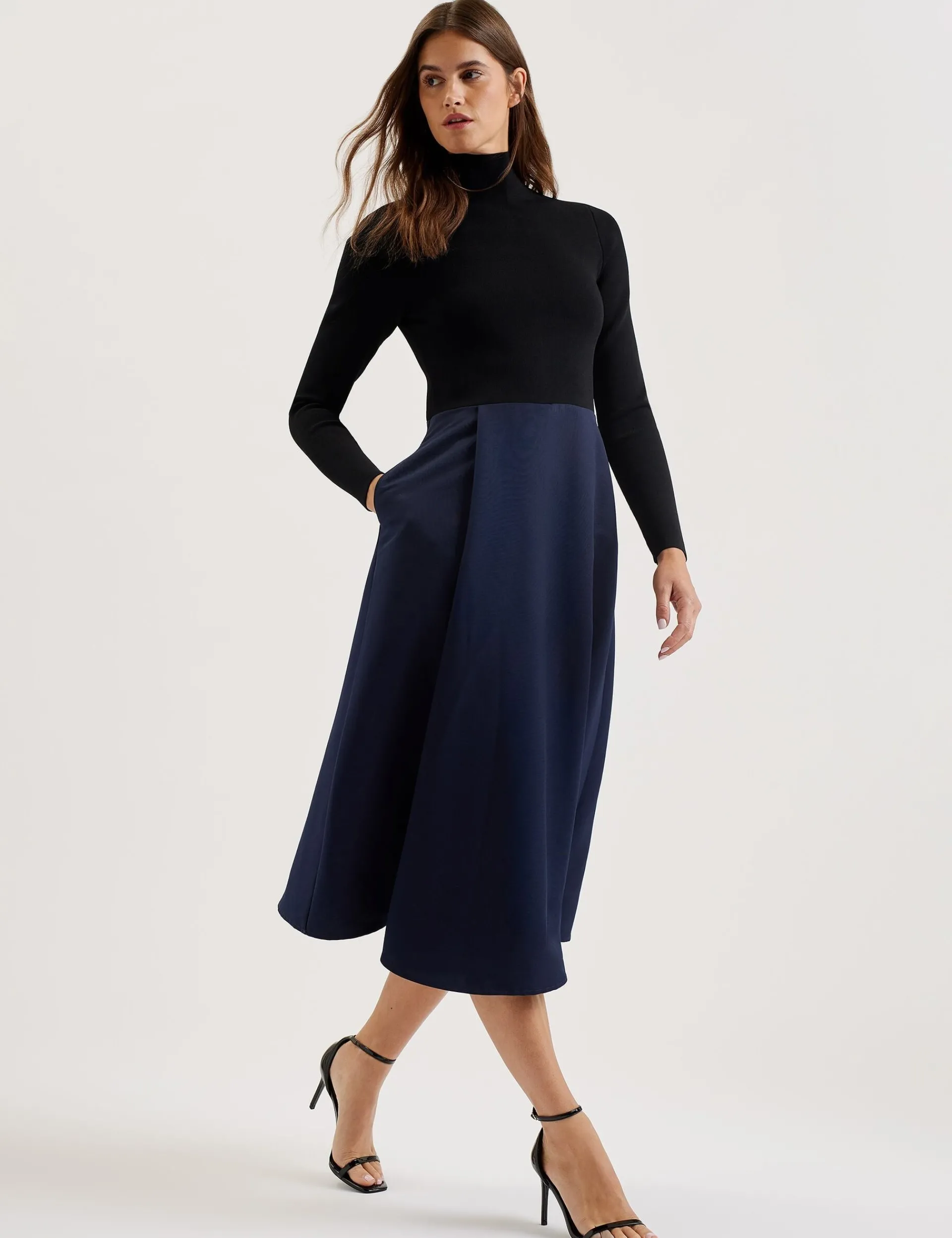 New Lobster Limited Kleider<Midikleid mit Strickoberteil und Wickelrock