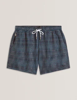New Lobster Limited Bademode|Der Weihnachtsladen<Mid-Length Badeshorts mit verschwommenem Karomuster