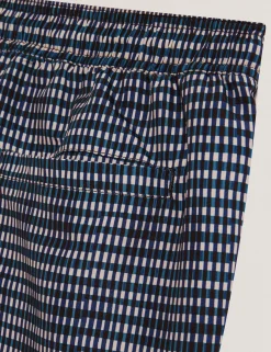 New Lobster Limited Bademode|Der Weihnachtsladen<Mid-Length Badeshorts mit verschwommenem Karomuster