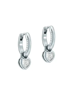 Damen Licensee Simon Harrison Die Hochzeitsredaktion|Golden Hour<Mini Crystal Heart Huggie Ohrringe