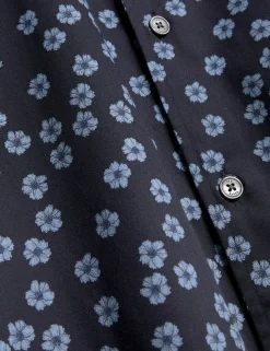 New Lobster Limited Breezy Blues Bearbeiten|Shirts<Mini Floral Stretch Cotton Regular Shirt