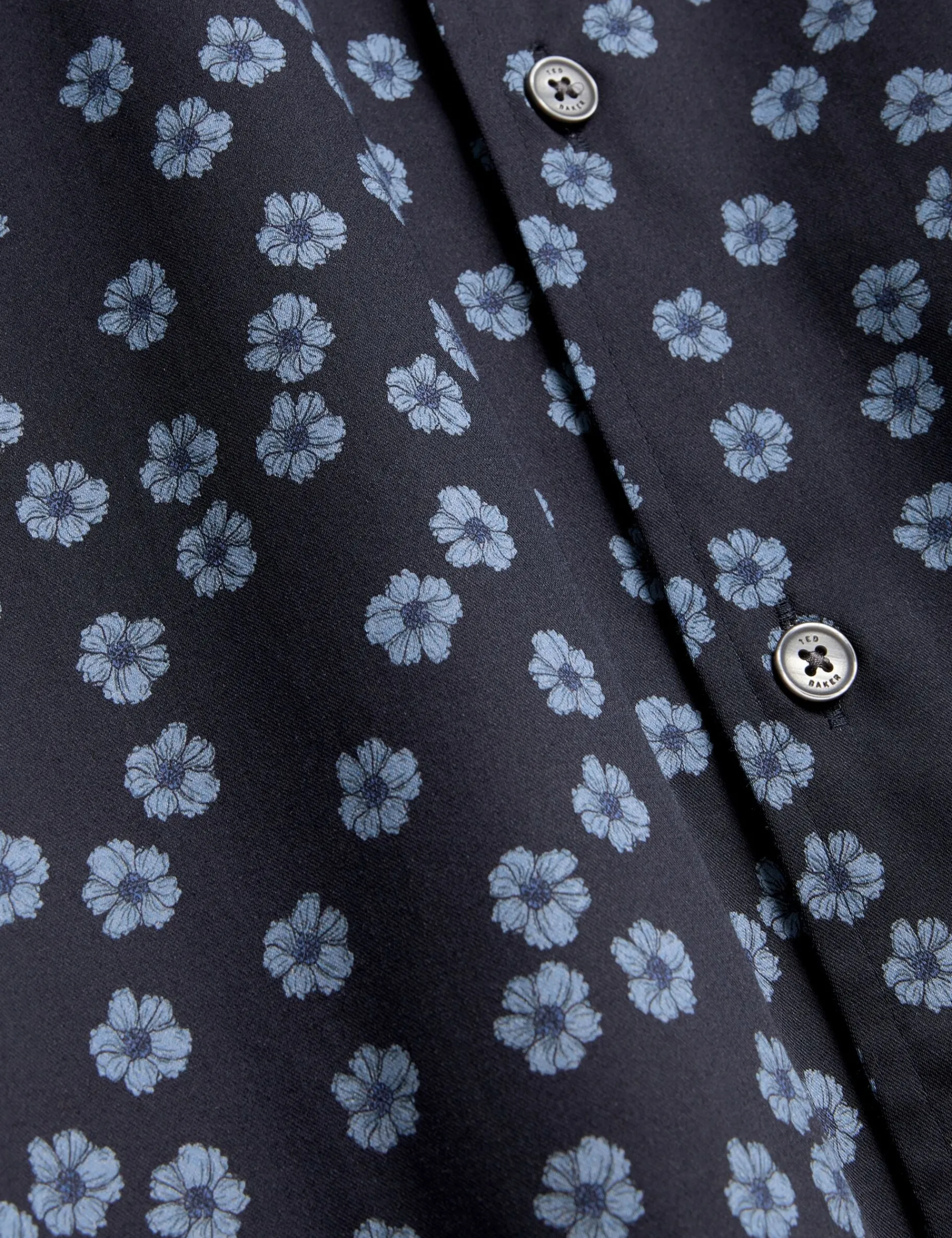 New Lobster Limited Breezy Blues Bearbeiten|Shirts<Mini Floral Stretch Cotton Regular Shirt