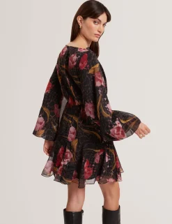 New Lobster Limited Kleider<Minikleid mit Blumenmuster und Ballonärmeln