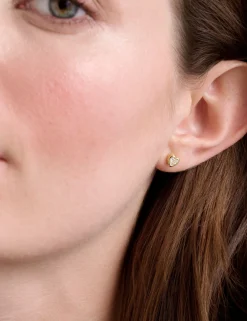 Damen Licensee Simon Harrison Die Hochzeitsredaktion|Golden Hour<Mini-Ohrstecker in Herzform mit Kristall