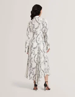 New Lobster Limited Kleider|Neue Frühlingsblumen<Nottingham Midi-Hemdkleid mit Spitzenprint