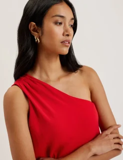 New Lobster Limited Festliche Kleidung|Die Hochzeitsredaktion<One-Shoulder-Maxikleid aus Webstoff