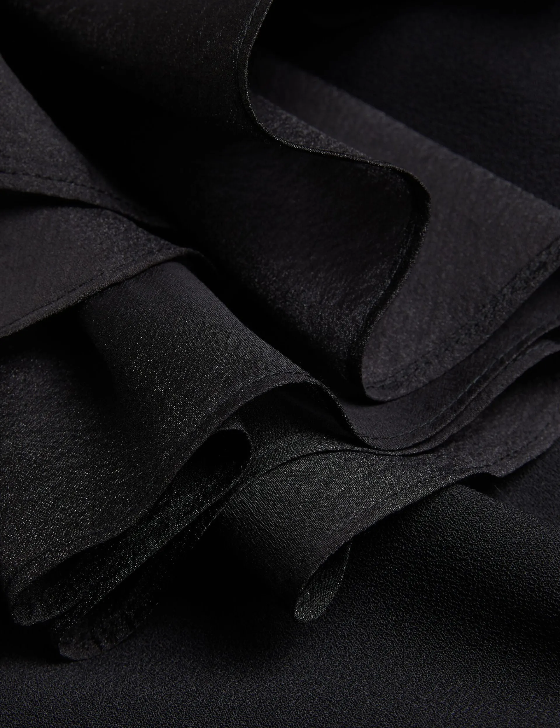New Lobster Limited Festliche Kleidung|Kleider<Oversized Minikleid mit Rüschenbesatz und V-Ausschnitt
