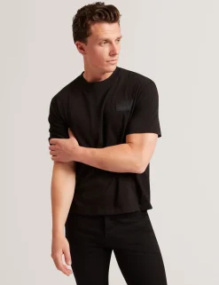 New Lobster Limited Oberteile & T-Shirts<Oversized-T-Shirt aus Baumwolle mit Logo-Patch