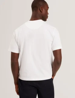 New Lobster Limited Oberteile & T-Shirts<Oversized-T-Shirt aus Baumwolle mit Logo-Patch