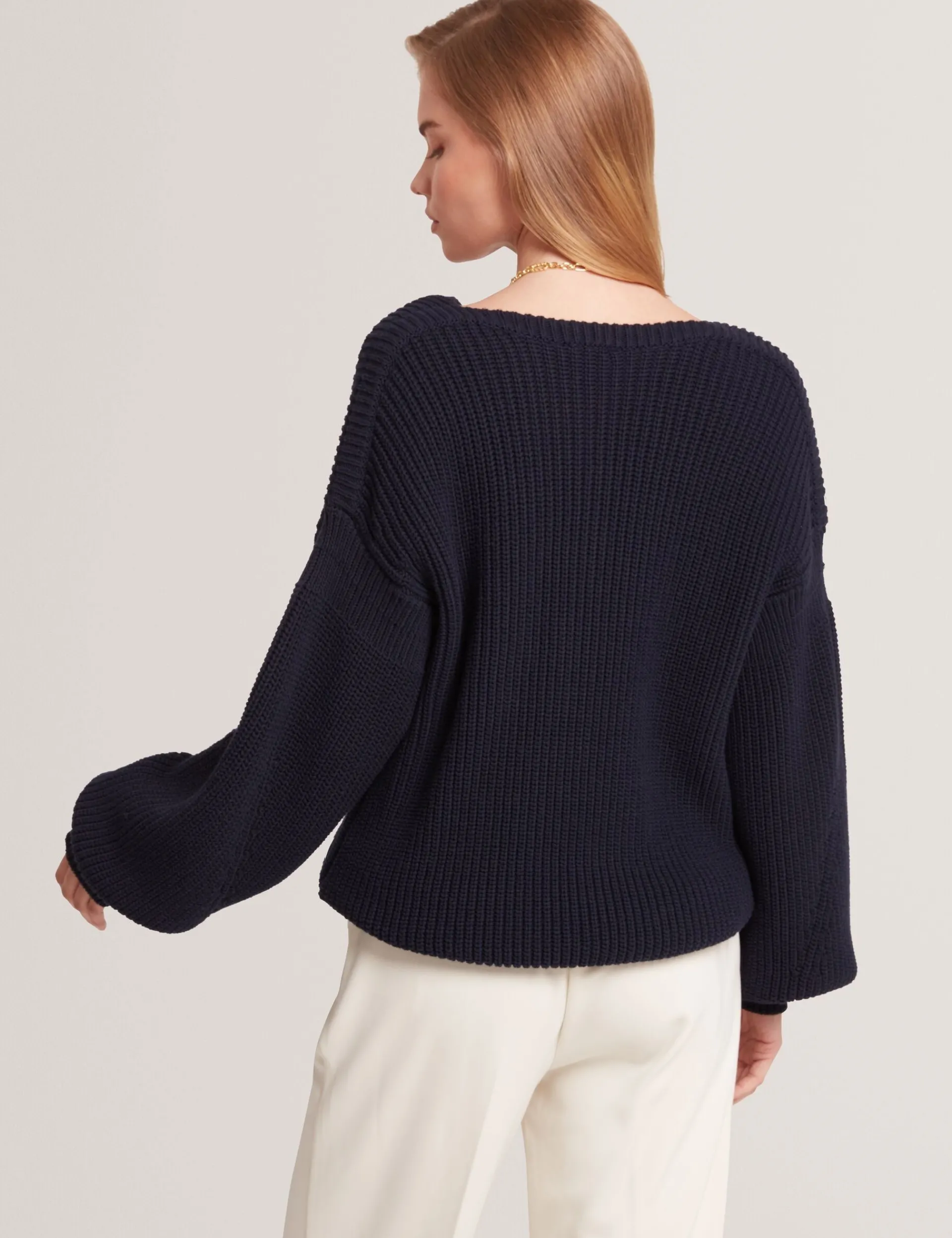 New Lobster Limited Oberteile & Blusen|Pullover & Strickjacken<Oversized V-Ausschnitt Fischerpullover