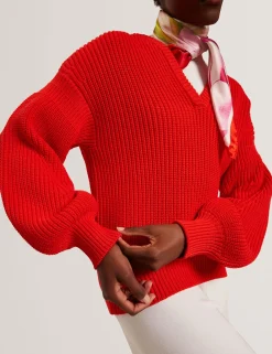 New Lobster Limited Oberteile & Blusen|Pullover & Strickjacken<Oversized V-Ausschnitt Fischerpullover