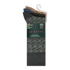 United Legwear & Apparel Co. Sämtliches Zubehör|Socken<3 Paar bedruckte Crew-Socken