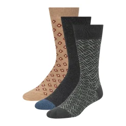 United Legwear & Apparel Co. Sämtliches Zubehör|Socken<3 Paar bedruckte Crew-Socken
