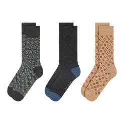 United Legwear & Apparel Co. Sämtliches Zubehör|Socken<3 Paar bedruckte Crew-Socken