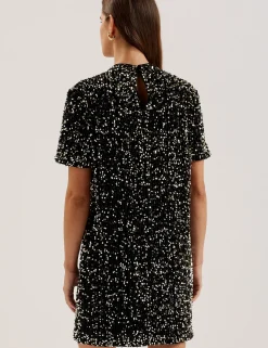 New Lobster Limited Kleider<Paillettenbesetztes Samtkleid