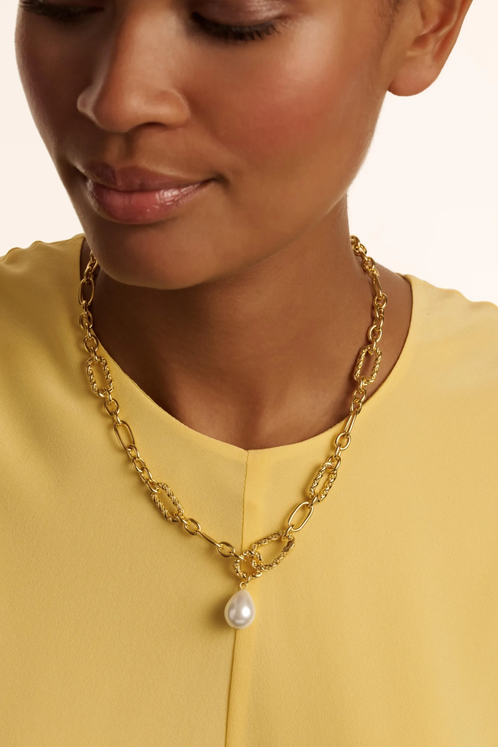 Damen Licensee Simon Harrison Golden Hour|Sämtliches Zubehör<Perlenanhänger mit gedrehter Kette