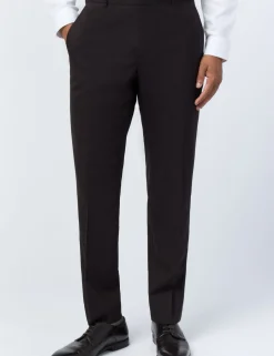 Licensee Baird Group Anzüge & Maßanfertigungen|Arbeitskleidung<Plum Tonic Wollstoff Slim Slim Anzughose