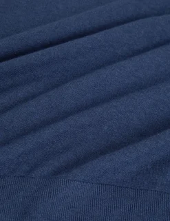 New Lobster Limited Breezy Blues Bearbeiten|Pullover & Strickwaren<Pullover mit gerolltem Saum und Rundhalsausschnitt aus Leinenmischung