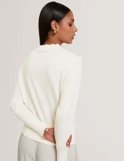 New Lobster Limited Oberteile & Blusen|Neue Frühlingsblumen<Pullover mit Rosenprint und Webfront