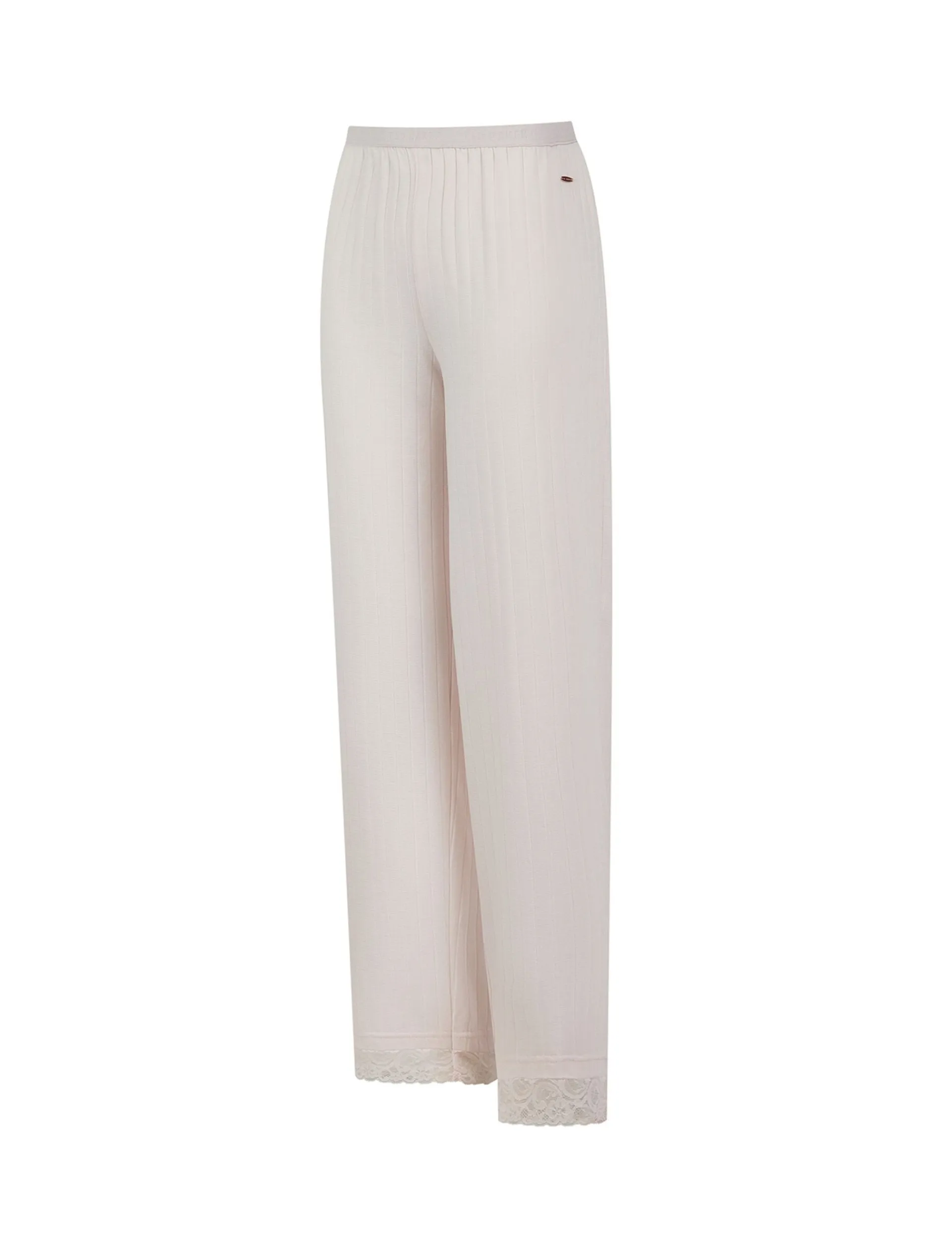 Licensee Pie 2 Brands Nachtwäsche & Dessous|Nachtwäsche & Dessous<Pyjama-Set aus Jersey mit weitem Bein und Spitzenbesatz