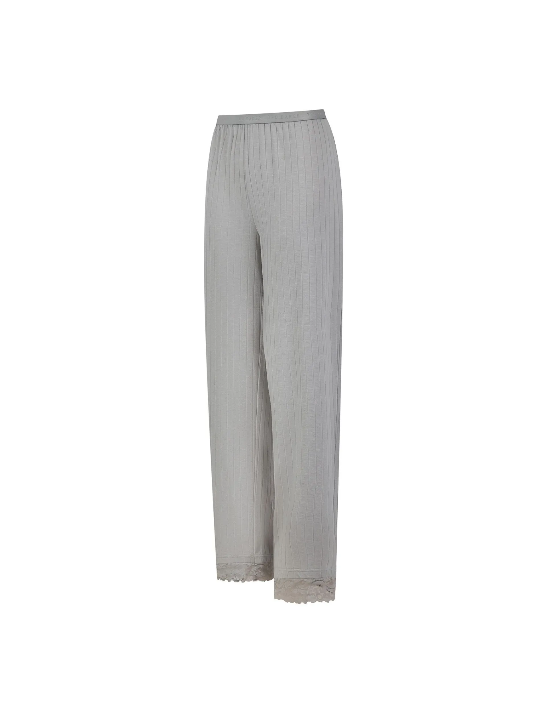 Licensee Pie 2 Brands Nachtwäsche & Dessous|Nachtwäsche & Dessous<Pyjama-Set aus Jersey mit weitem Bein und Spitzenbesatz