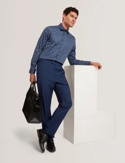New Lobster Limited Hosen & Chinos<Regular Fit Hose aus reiner Wolle mit Fischgrätmuster