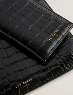 New Lobster Limited Geldbörsen & Kartenetuis|Sämtliches Zubehör<Reisepasshülle und Reisetasche in Kroko-Optik