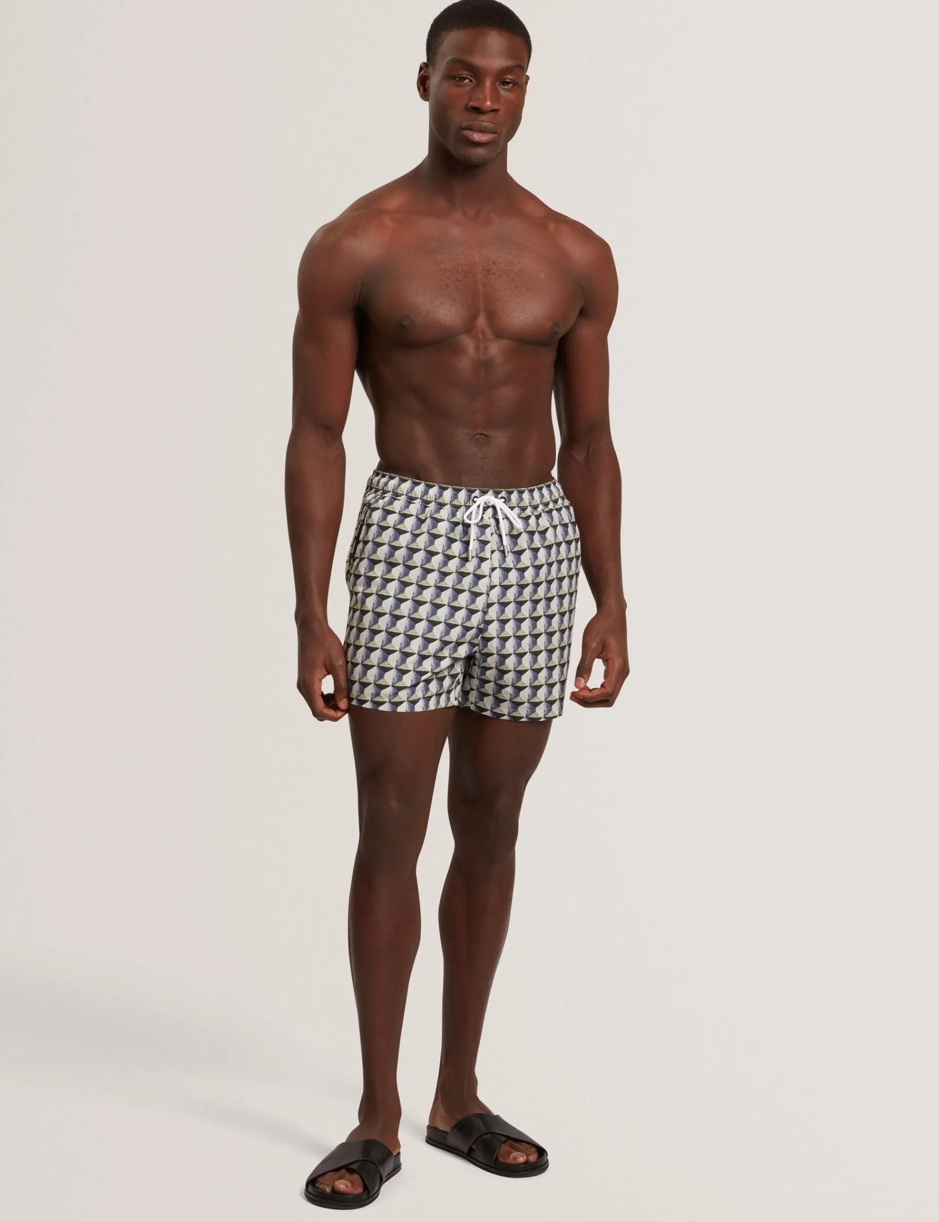 New Lobster Limited Bademode|Der Weihnachtsladen<Retro-Badeshorts mit Geo-Kordelzug