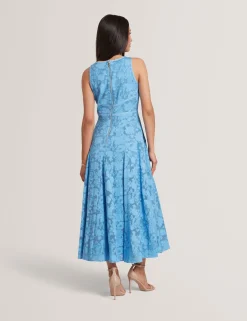 New Lobster Limited Die Hochzeitsredaktion|Der Weihnachtsladen<Ärmelloses A-Linien Midikleid mit Blumenmuster