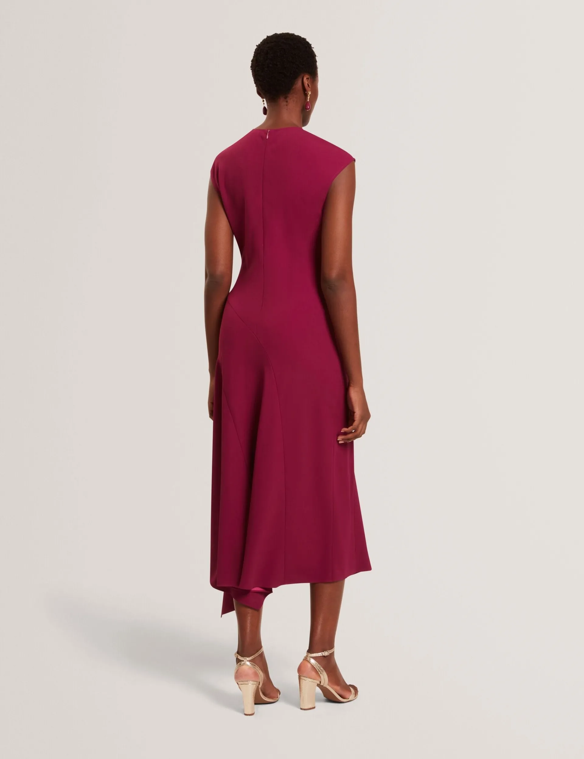 New Lobster Limited Kleider<Ärmelloses, asymmetrisches Midikleid mit schrägem Schnitt