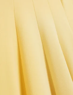 New Lobster Limited Arbeitskleidung|Golden Hour<Ärmelloses Midikleid mit Einsatz und Rundhalsausschnitt