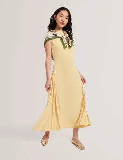 New Lobster Limited Golden Hour|Der Weihnachtsladen<Ärmelloses Midikleid mit Faltendetails