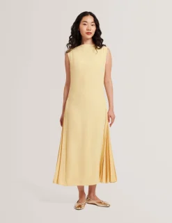 New Lobster Limited Golden Hour|Der Weihnachtsladen<Ärmelloses Midikleid mit Faltendetails