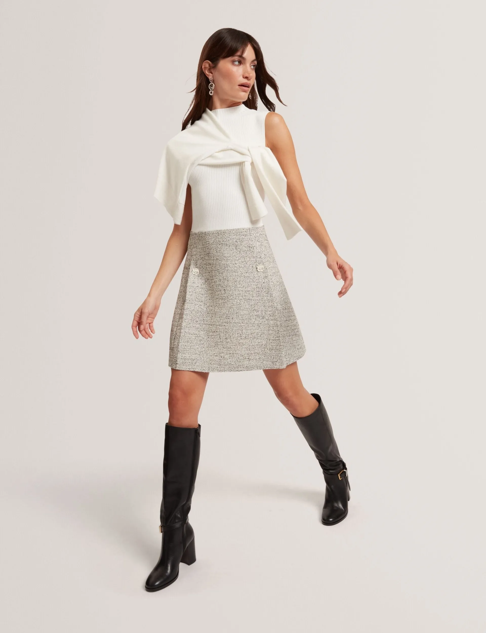 New Lobster Limited Anzüge & Zweiteiler|Kleider<Ärmelloses Minikleid aus Bouclé-Strick